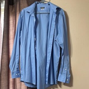 Van Heusen Blue Dress Shirt Classic Button-Down